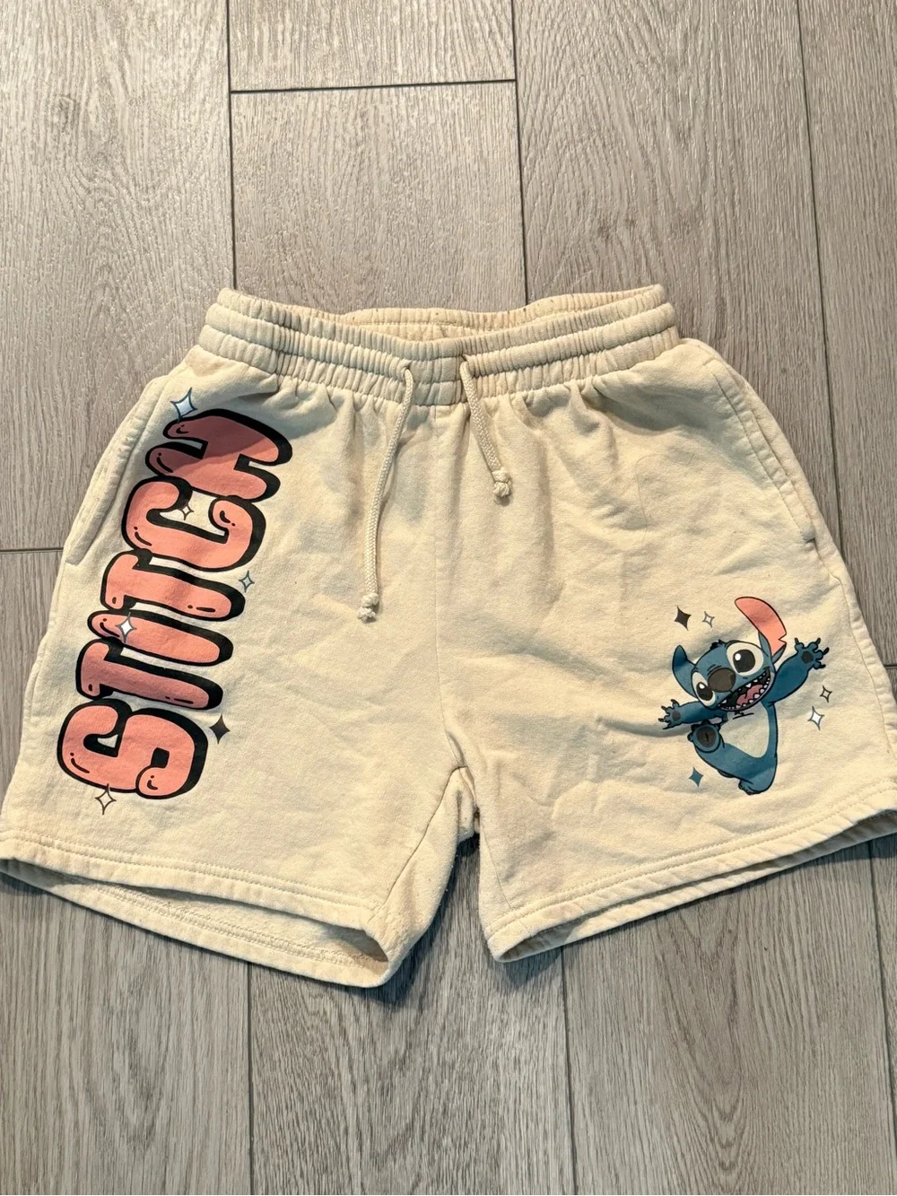 Disney Cream Stitch Printed Lounge Shorts - Picture 2 of 4